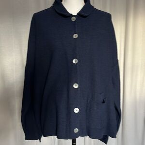 #Designer #StephanieSchuster Sweater #PrincessKnitwear #Cardigan #Navy #loosefit